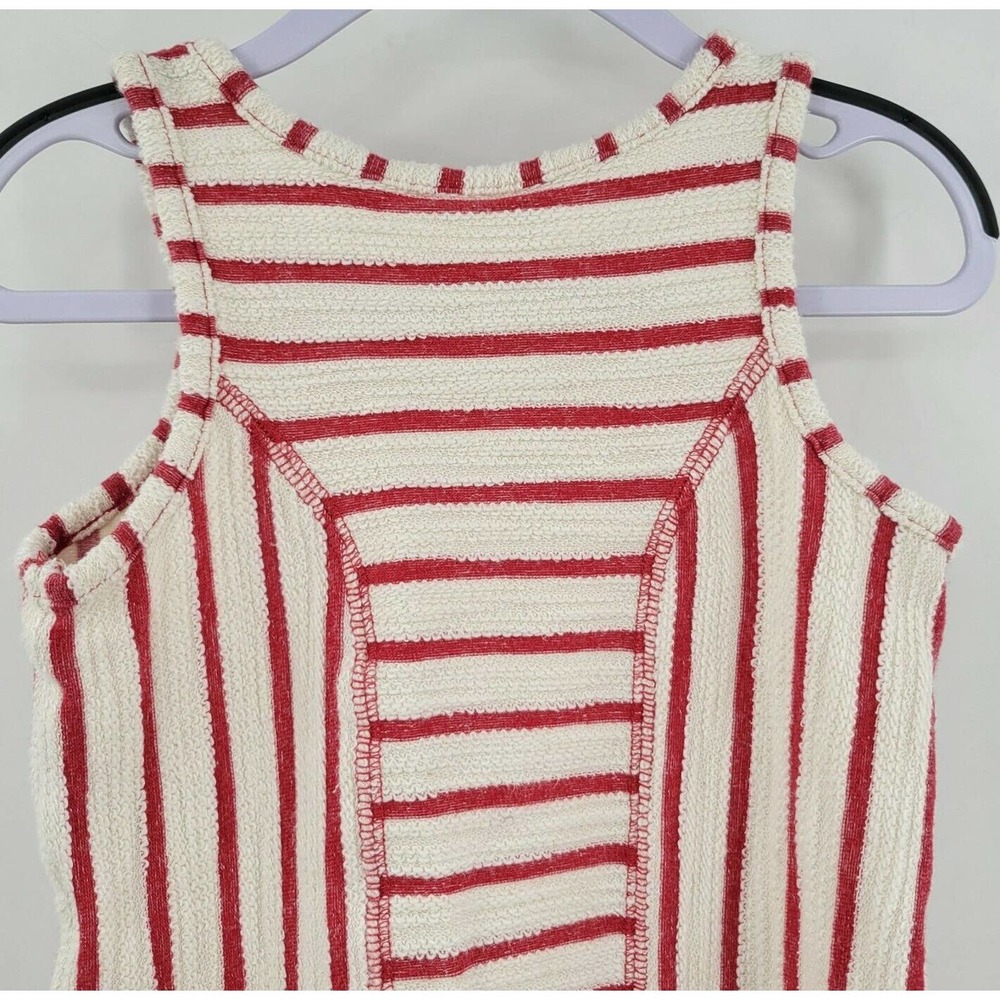 Hanna Andersson Size 12-24 mo (80) Sleeveless Red White Stripe Dress - Picture 5 of 9